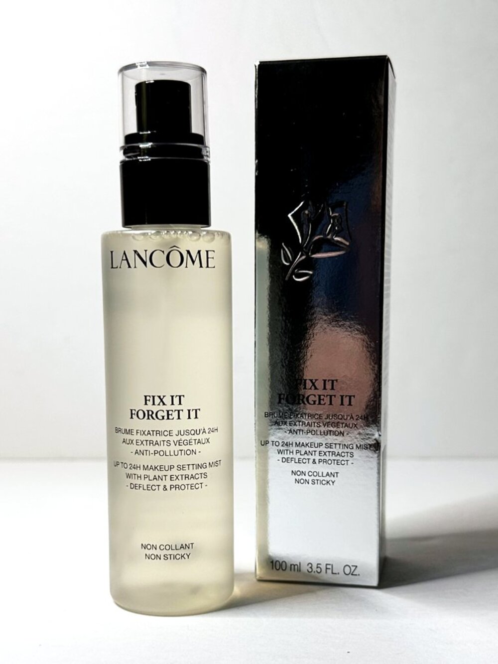 NIB Lancôme Fix It Forget It 24H Makeup Setting Spray Mist 3.5oz / 100ml